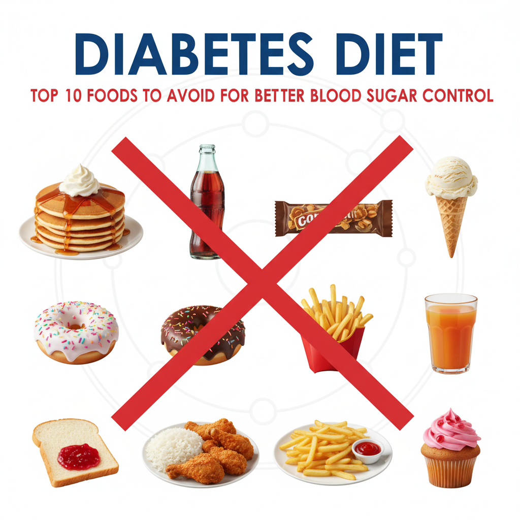 Diabetes Diet: Top 10 Foods to Avoid for Better Blood Sugar Control